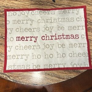 Christmas cloth placemat